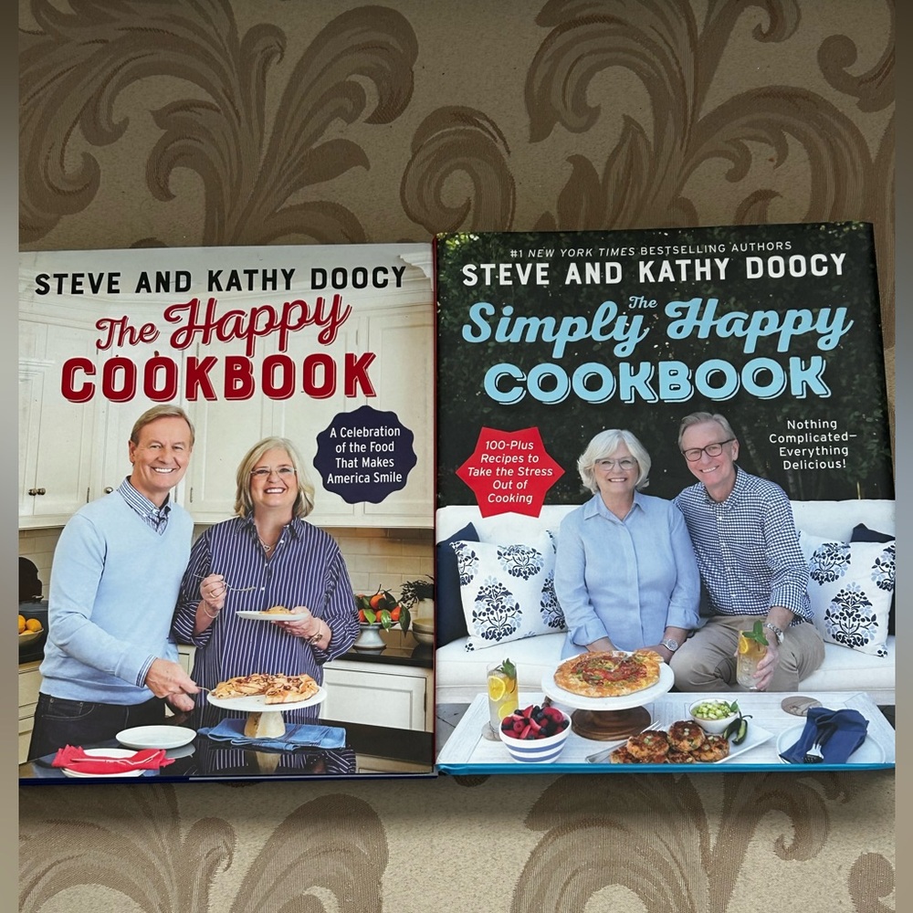 New The Happy Cookbook & The Simply Happy Cookbook Set Doocy Kitchen Home Decor